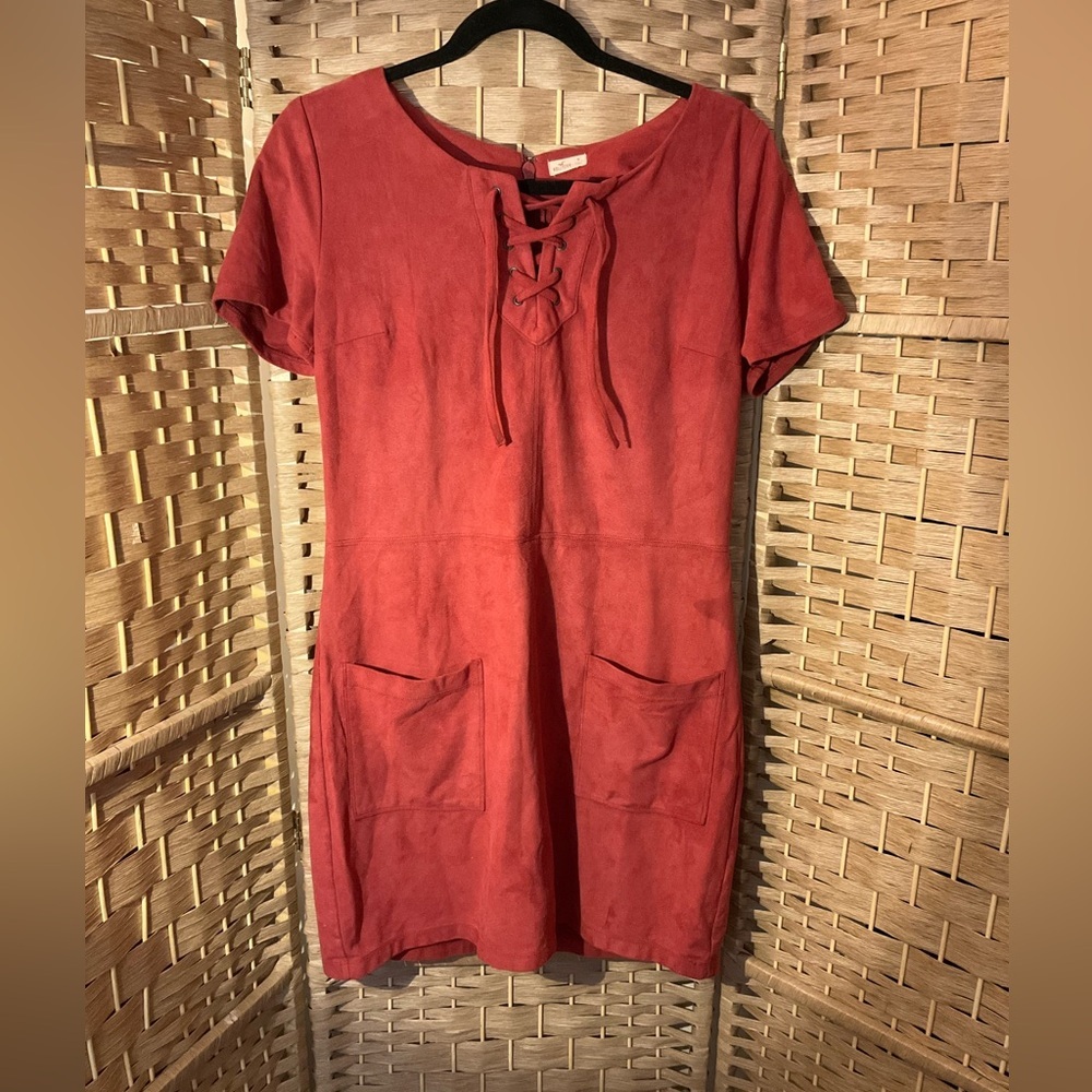 Hollister Faux Suede Mini Dress